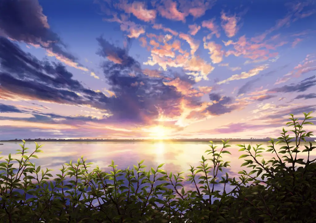 Pemandangan Menakjubkan dalam Anime Gambar pemandangan indah di anime