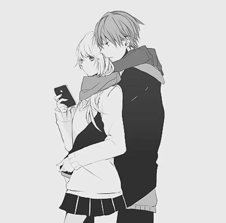Pasangan Anime Cowok yang Menggemaskan Gambar pasangan anime cowok imut