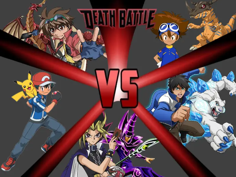 Pertarungan Epik dalam Anime RPG Gambar karakter anime yang sedang melawan monster