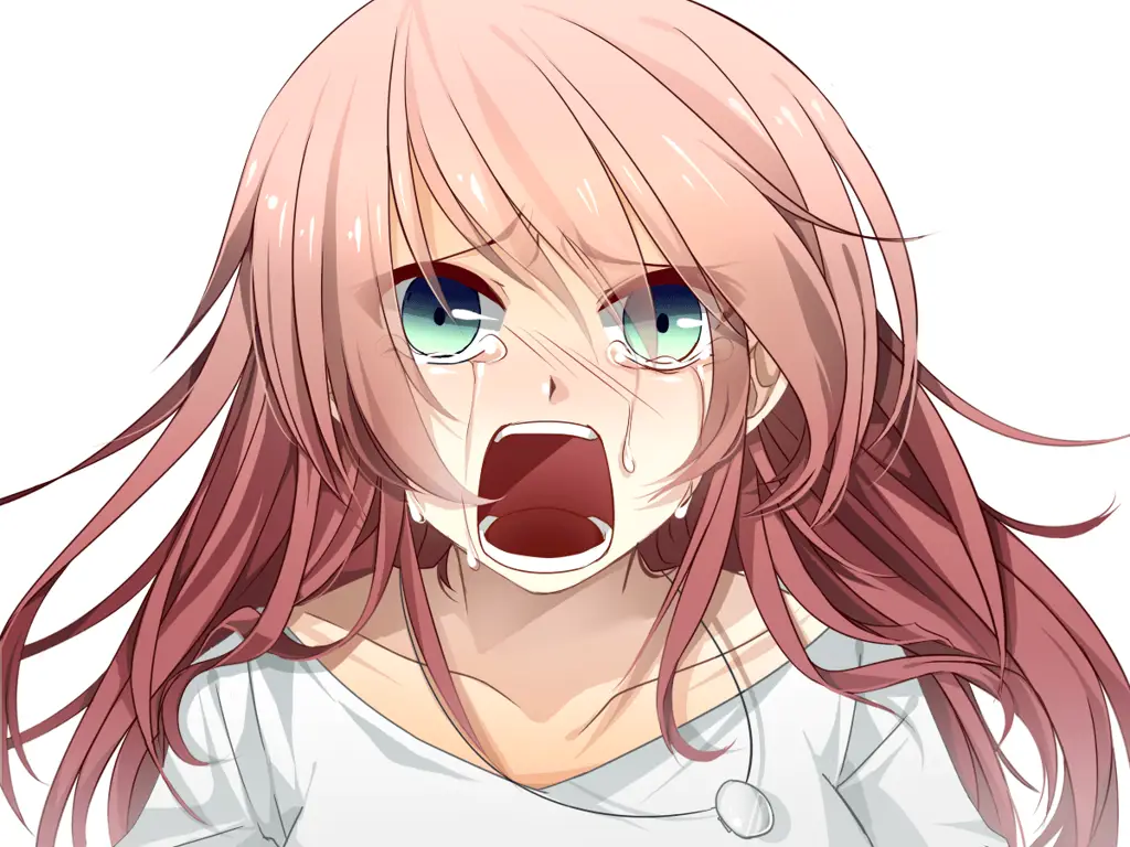 Karakter Anime yang Menangis Gambar karakter anime menangis