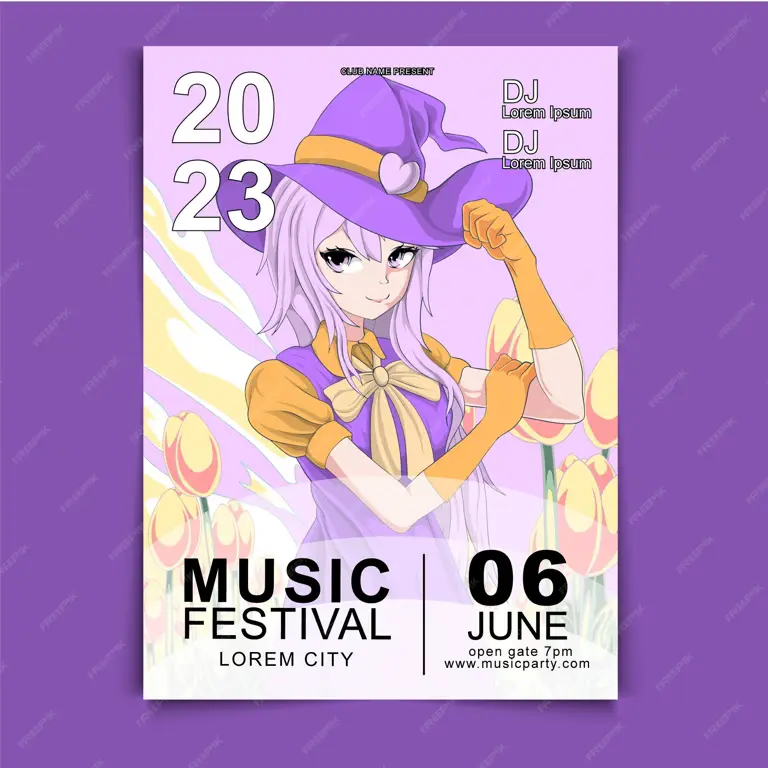 Poster Anime Bertema Musik Poster anime bertema musik