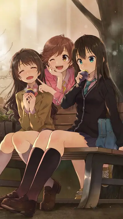 Persahabatan yang Kuat Gambar karakter anime yang berteman