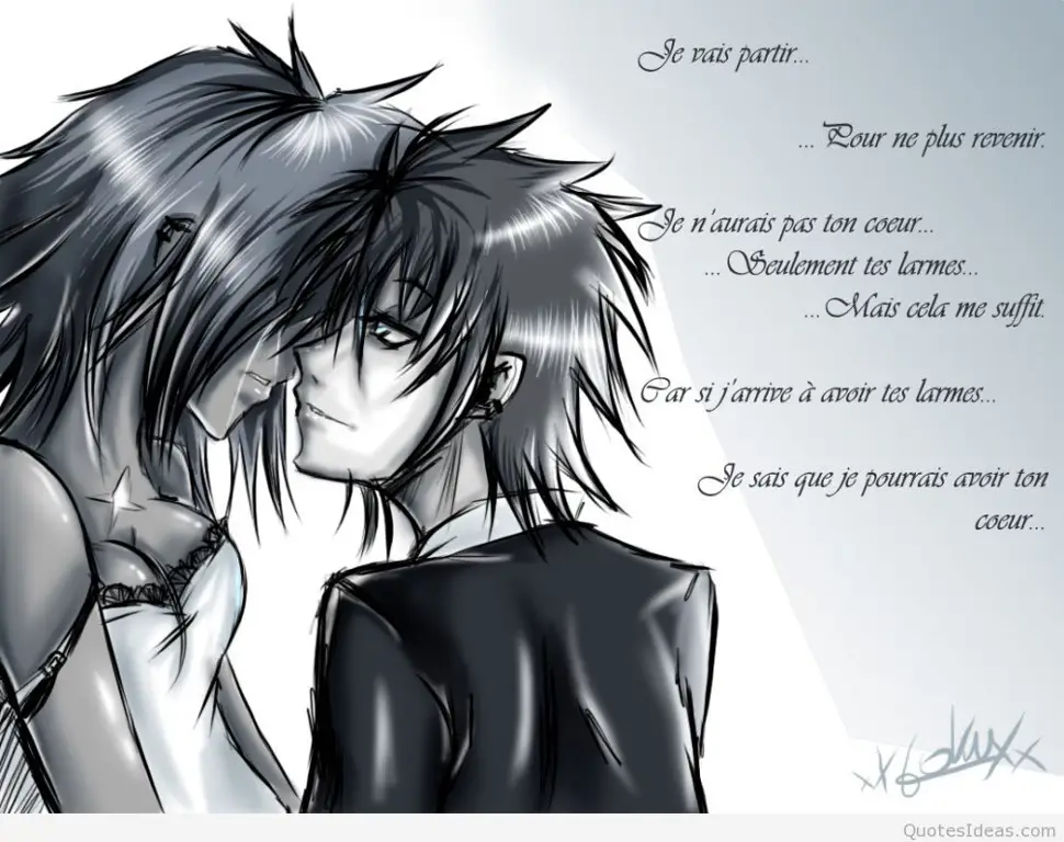 Anime Romance Sedih yang Mengharukan Gambar anime romance sedih