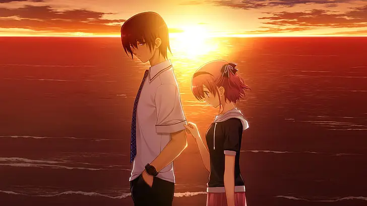 Pasangan Karakter Anime yang Menunjukkan Cinta Sejati Gambar pasangan karakter anime yang sedang jatuh cinta