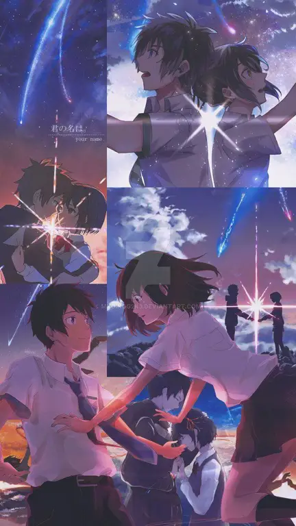 Pemandangan Romantis di Anime Gambar pemandangan anime yang romantis