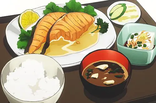 Hidangan Lezat dalam Anime Ilustrasi Makanan di Anime