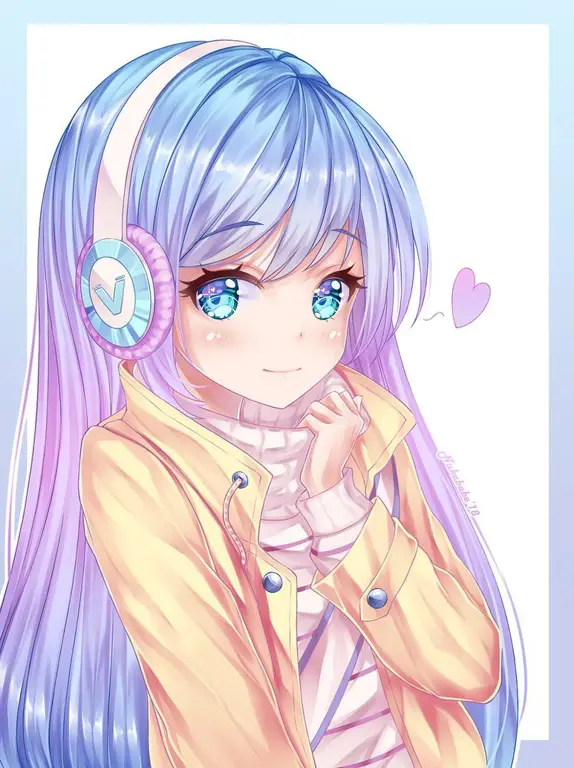 Karakter Anime Lucu dan Menggemaskan Gambar gadis anime yang lucu