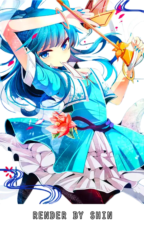 Jelajahi Dunia Anime yang Penuh Keajaiban Ilustrasi gadis anime dengan kekuatan sihir
