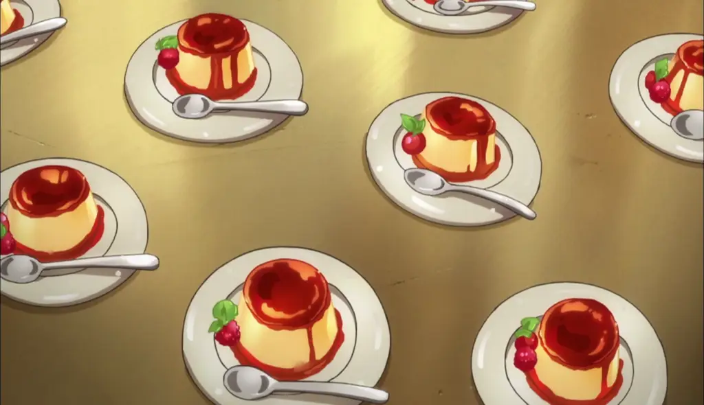 Makanan Anime yang Menggoda Selera Ilustrasi makanan anime yang lezat dan menggugah selera