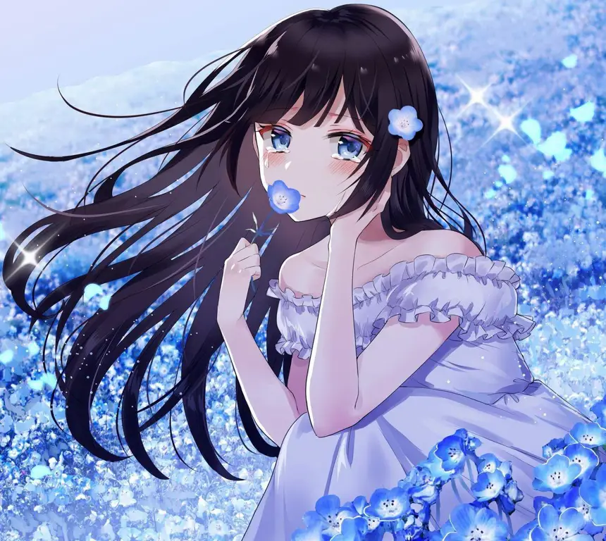 Ilustrasi gadis-gadis anime yang menggemaskan Gambar gadis-gadis anime yang lucu dan imut