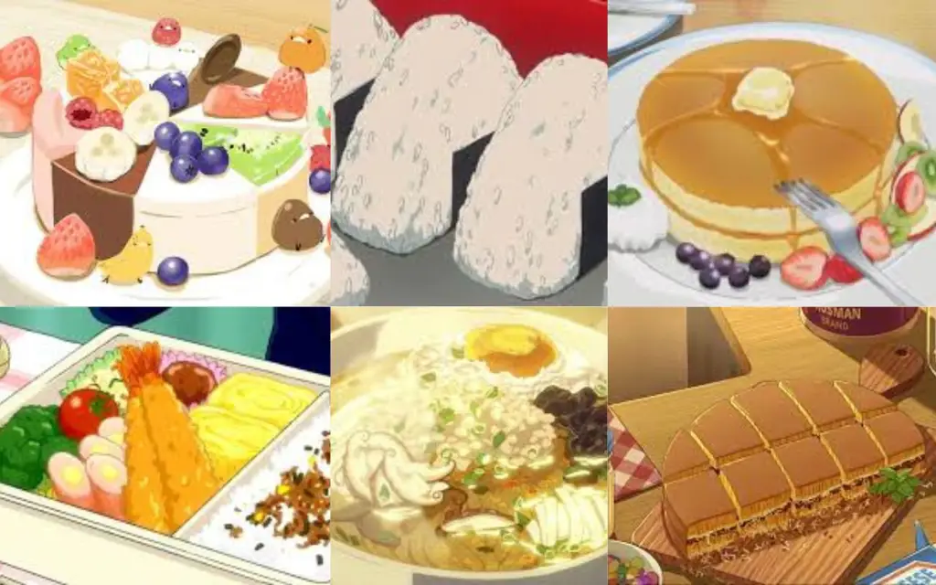 Berbagai Macam Hidangan Anime Gambar berbagai macam hidangan anime yang lezat