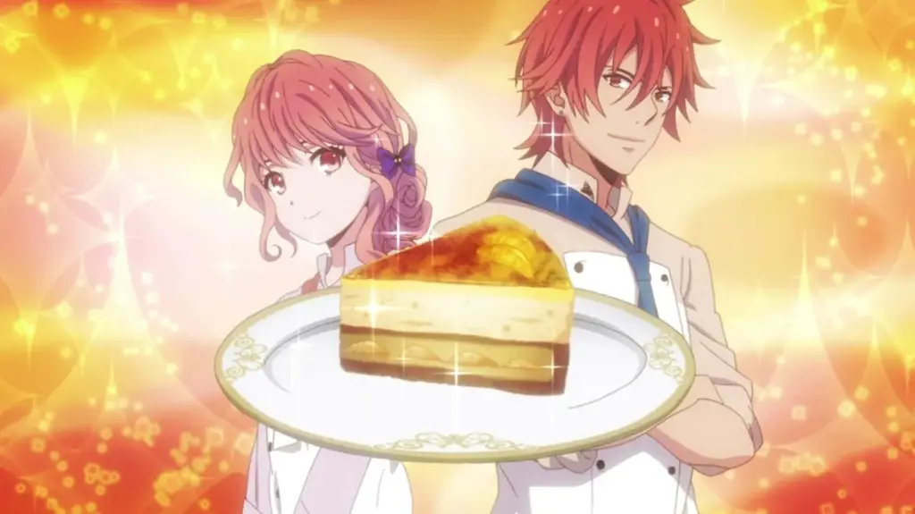 Kompetisi Memasak yang Menegangkan Gambar karakter anime sedang mengikuti kompetisi memasak