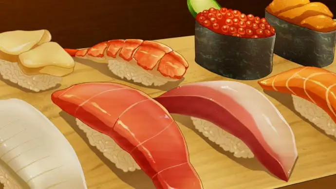 Aneka Hidangan Menggoda dari Berbagai Anime Kuliner Gambar berbagai hidangan anime yang menggugah selera dari berbagai anime