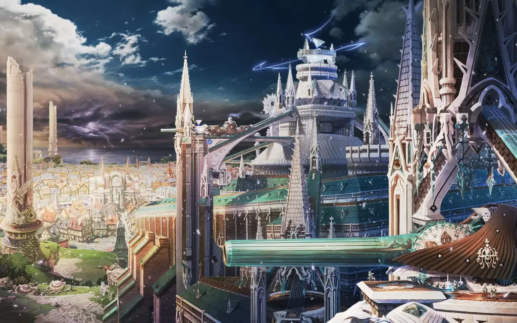 Pembangunan Dunia Anime Fantasi Gambar pembangunan dunia anime fantasi
