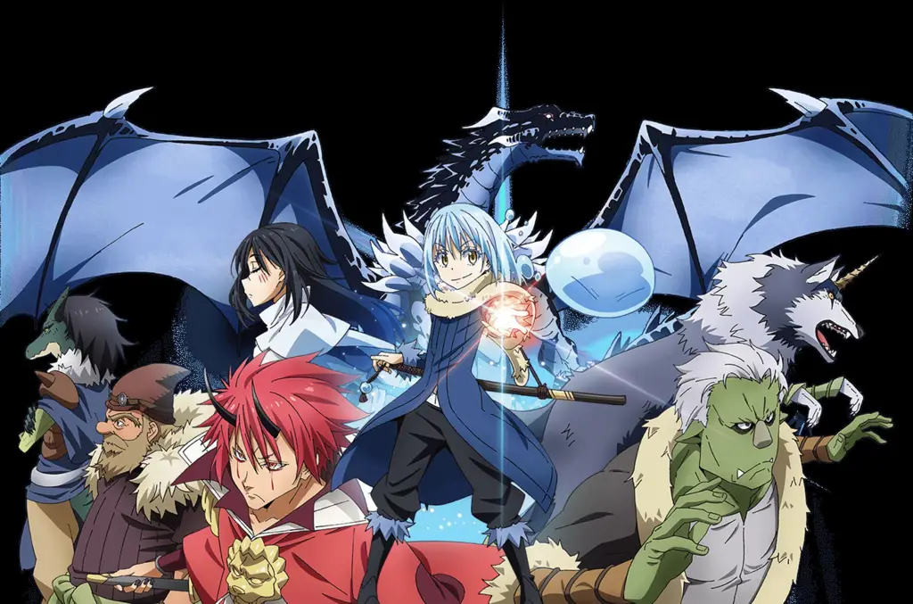 Karakter-karakter utama dalam anime That Time I Got Reincarnated as a Slime Gambar para karakter dalam anime That Time I Got Reincarnated as a Slime