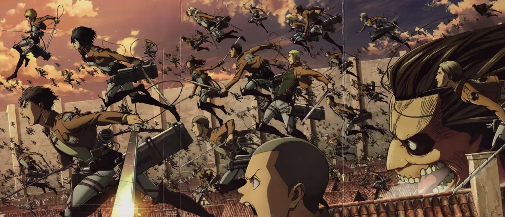 Adegan pertarungan menegangkan dari Attack on Titan
