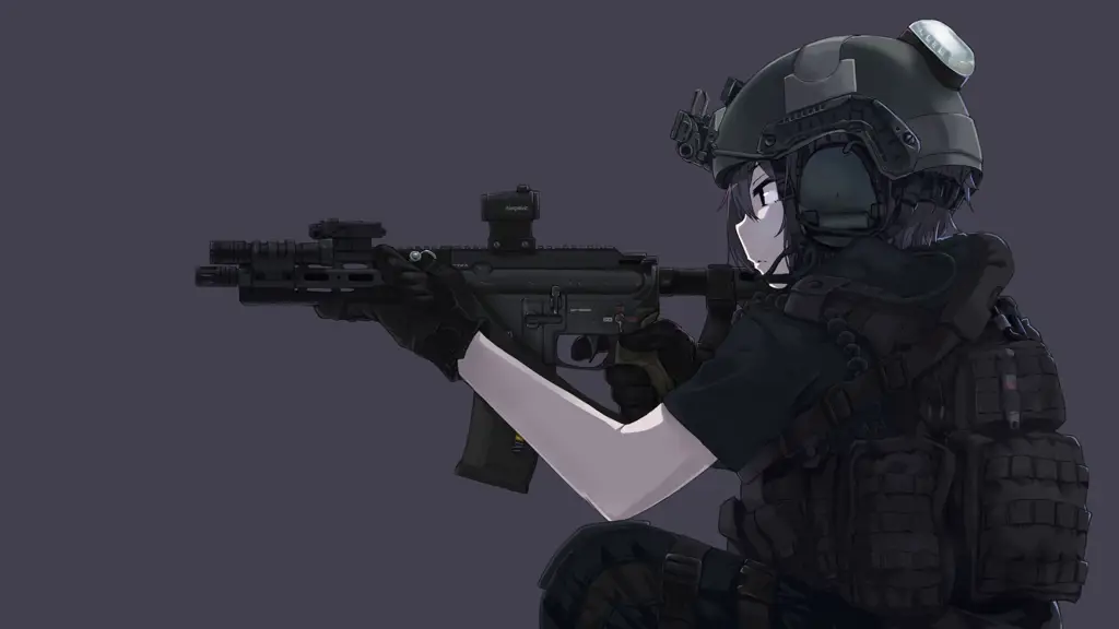 Adegan Pertempuran Strategis Gambar adegan pertempuran anime yang strategis