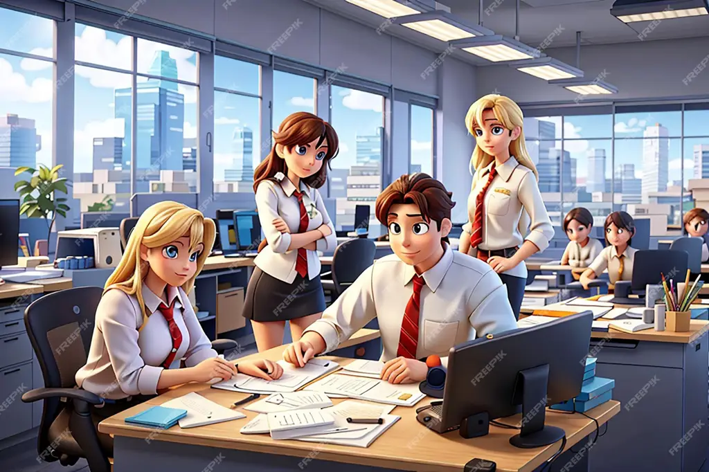 Pentingnya Kerja Sama Tim Ilustrasi karakter anime bekerja sama