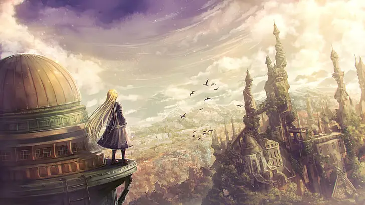 Dunia Fantasi yang Menawan Gambar dunia fantasi anime