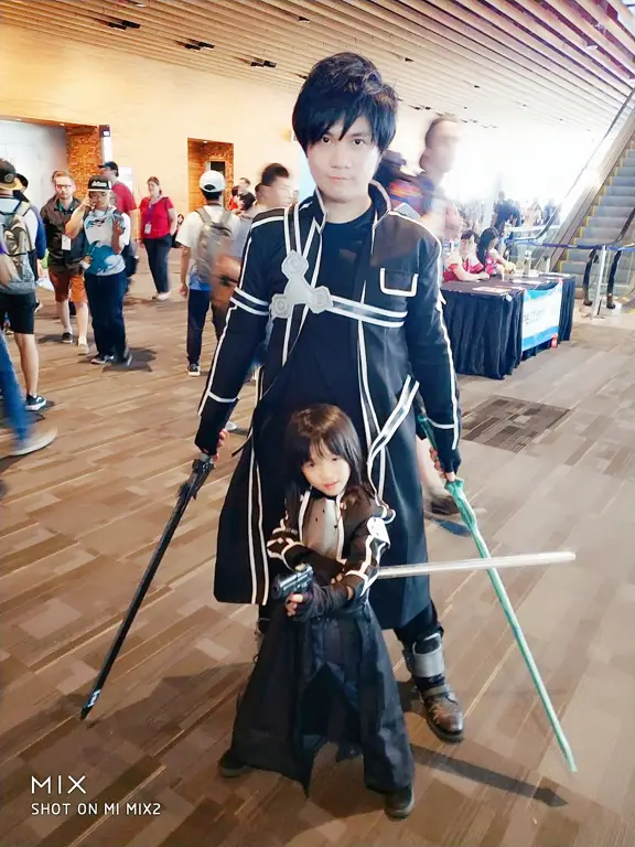 Gambar Kirito dari anime Sword Art Online