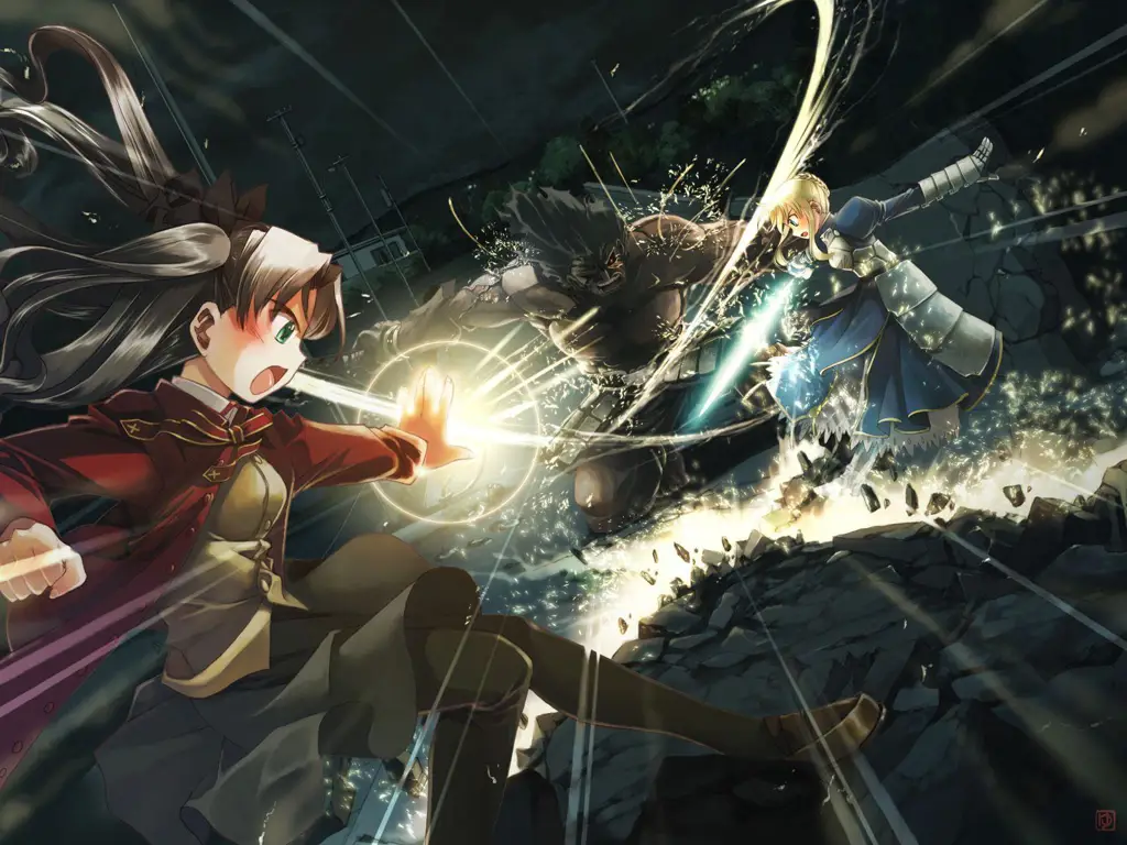 Adegan Pertarungan Anime yang Epik Gambar adegan pertarungan anime