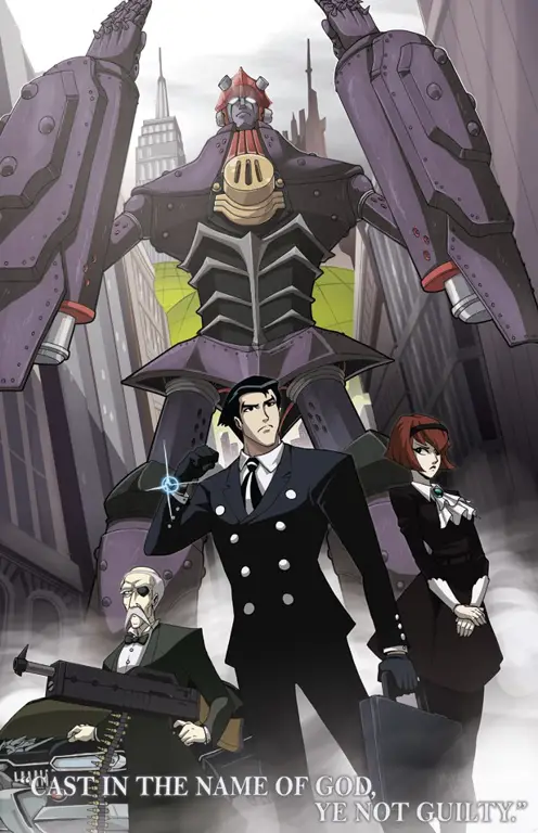 Anime Mecha dengan Strategi Pertempuran yang Kompleks Gambar anime mecha dengan pertarungan strategi