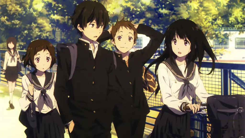 Kehidupan Sekolah yang Menyenangkan di Anime Moe Adegan kehidupan sekolah di anime, menampilkan karakter-karakter moe