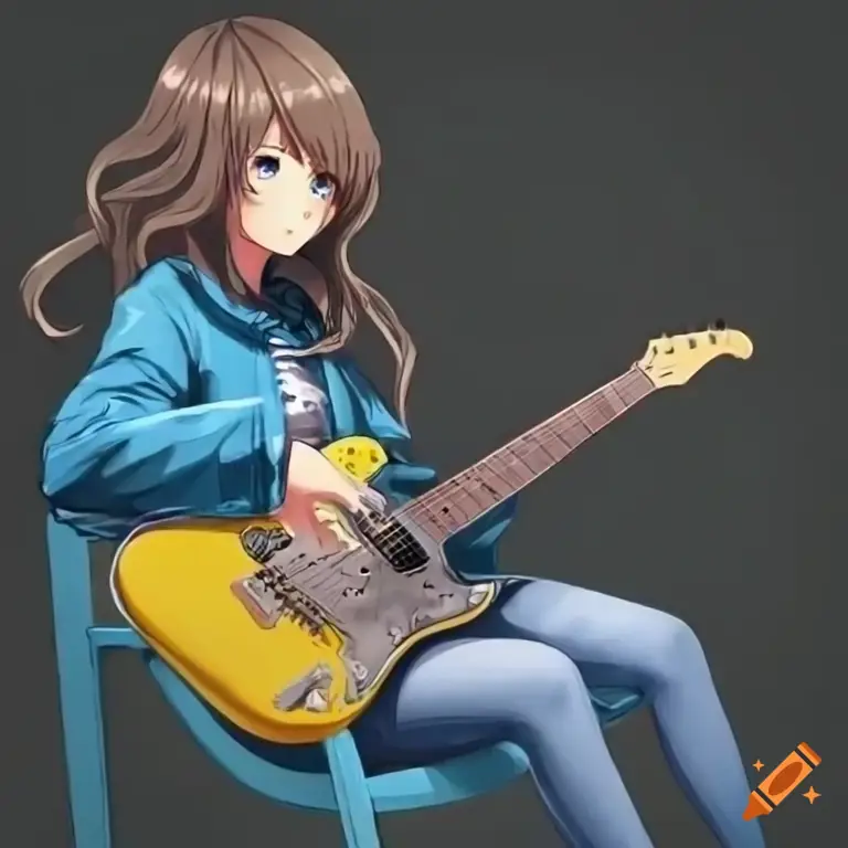 Gambar anime K-On! yang menampilkan karakter-karakter imut sedang bermain musik