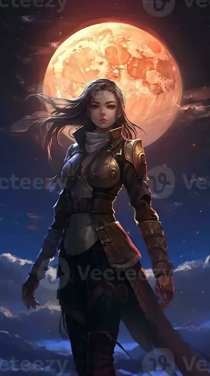 Contoh karakter perempuan protagonis yang tangguh Gambar karakter anime perempuan yang kuat