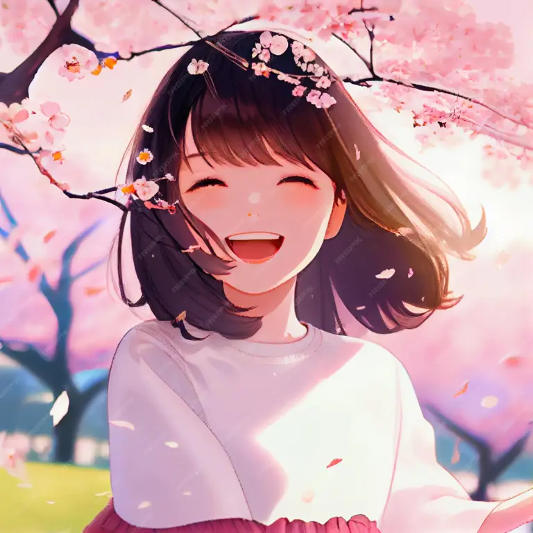 Anime Gadis Bahagia Gambar gadis anime yang bahagia