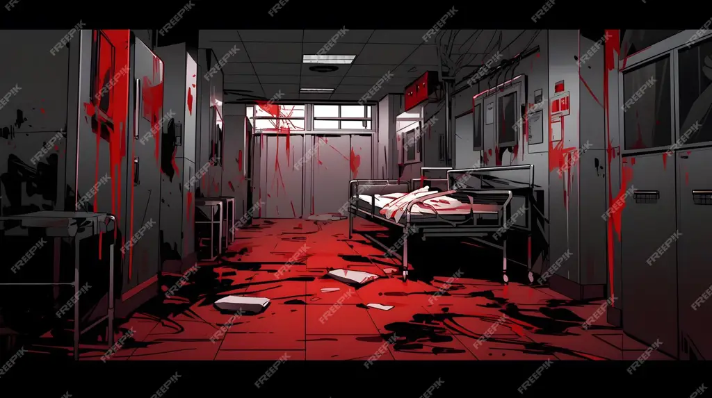 Ilustrasi Adegan Horor dari Anime Movie Ilustrasi adegan menegangkan dari film anime horor