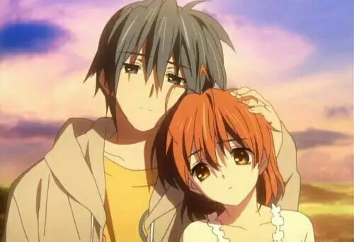 Menikmati film anime bersama orang terkasih Pasangan bahagia menonton film anime bersama