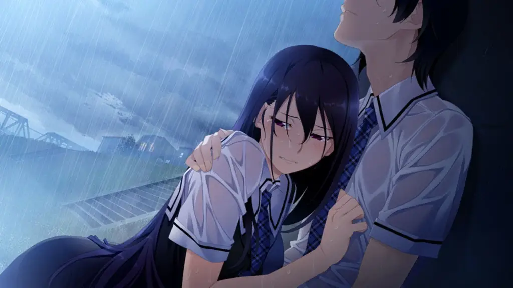 Adegan romantis yang memikat dalam film anime drama Adegan romantis dari film anime drama