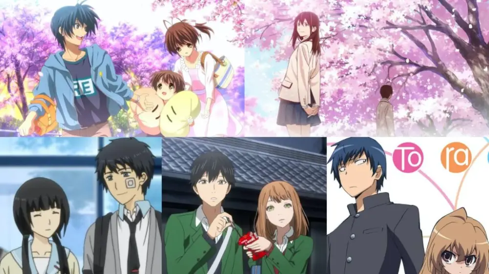 Momen Romantis di Festival Sekolah Adegan romantis di festival sekolah anime