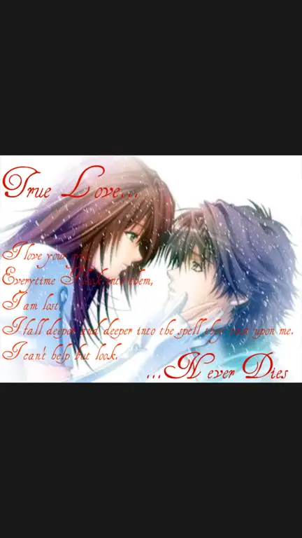 Pasangan anime dalam momen-momen mengharukan Pasangan anime yang terlihat sedih dan romantis.
