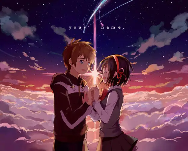 Momen Romantis dalam Film Anime Gambar adegan romantis dari film anime