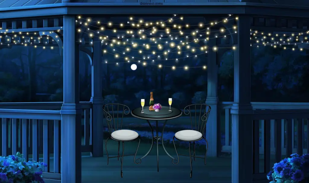 Pemandangan indah dalam film anime fantasi romantis Pemandangan anime fantasi romantis