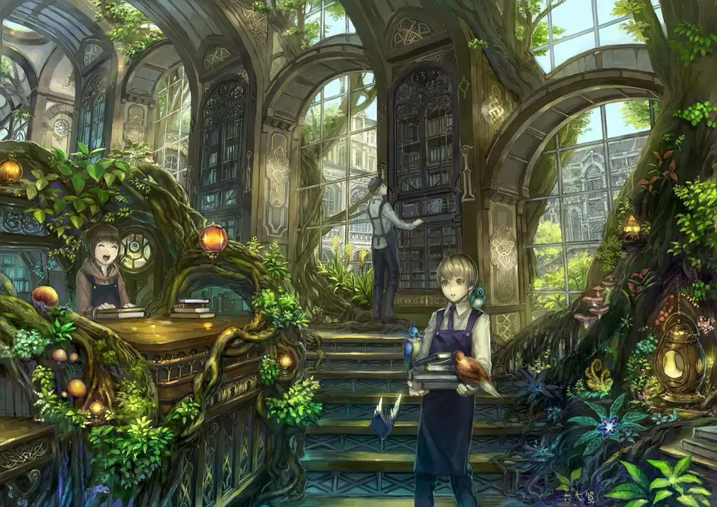 Keindahan pemandangan dunia fantasi dalam film anime Pemandangan dunia fantasi dalam anime
