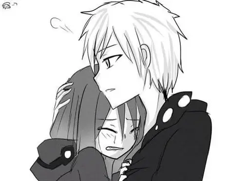 Gambar pasangan anime yang sedang bersedih Pasangan anime yang menangis bersama