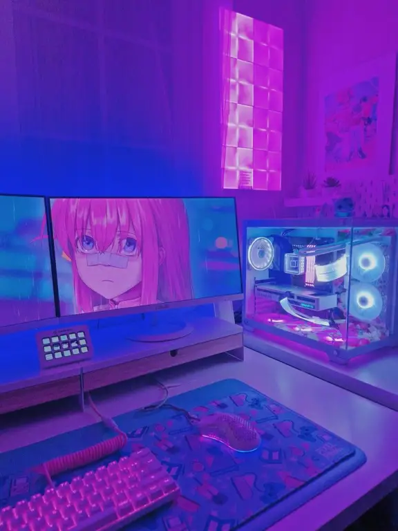 Suasana nyaman untuk menikmati film anime Suasana menonton film anime di rumah