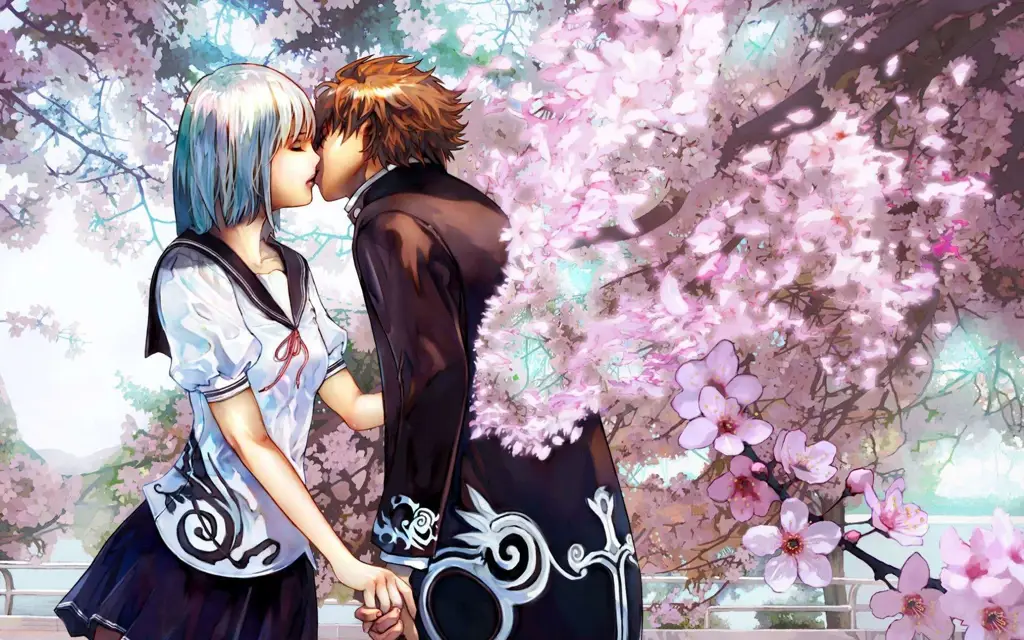 Pasangan anime dalam film fantasi romantis Pasangan anime fantasi romantis