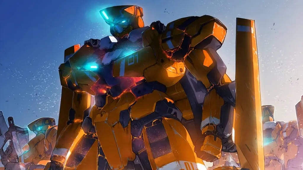 Aksi robot raksasa yang menghancurkan Pertarungan mecha dalam anime