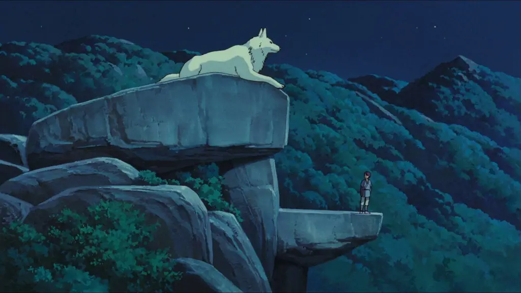 Gambar pemandangan alam di Princess Mononoke