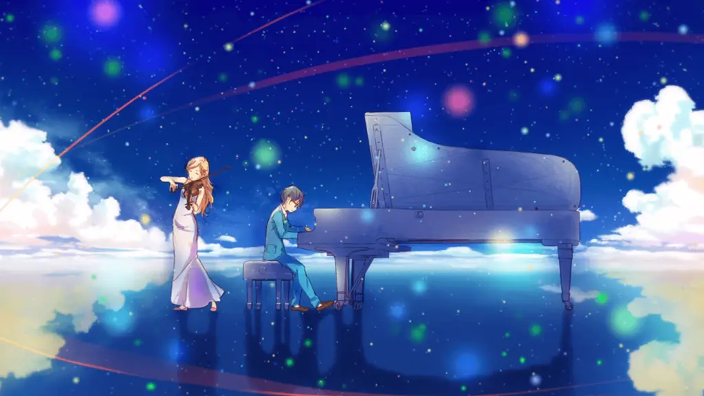 Gambar promosi anime Your Lie in April