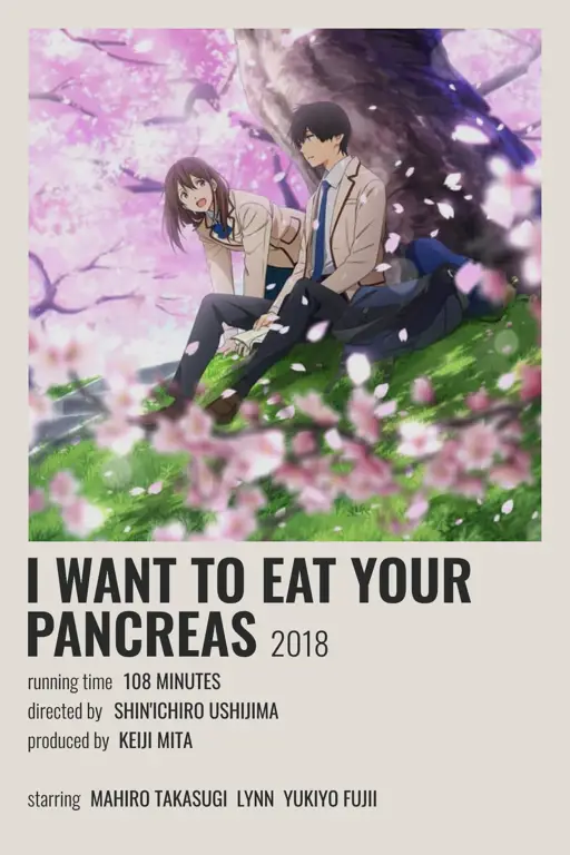 Poster film I Want to Eat Your Pancreas Poster film anime I Want to Eat Your Pancreas