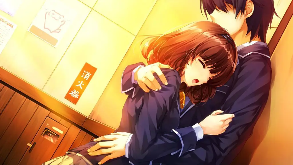 Momen menyentuh dalam anime romance Pasangan anime yang sedang menangis