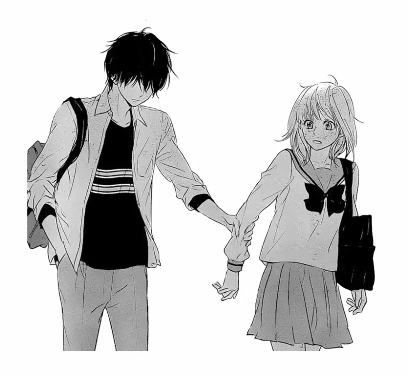 Pasangan anime romantis yang sedih Pasangan anime romantis yang sedih