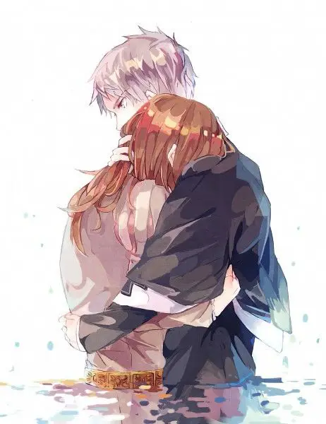 Pasangan Anime yang Mengharukan Gambar pasangan anime yang sedih