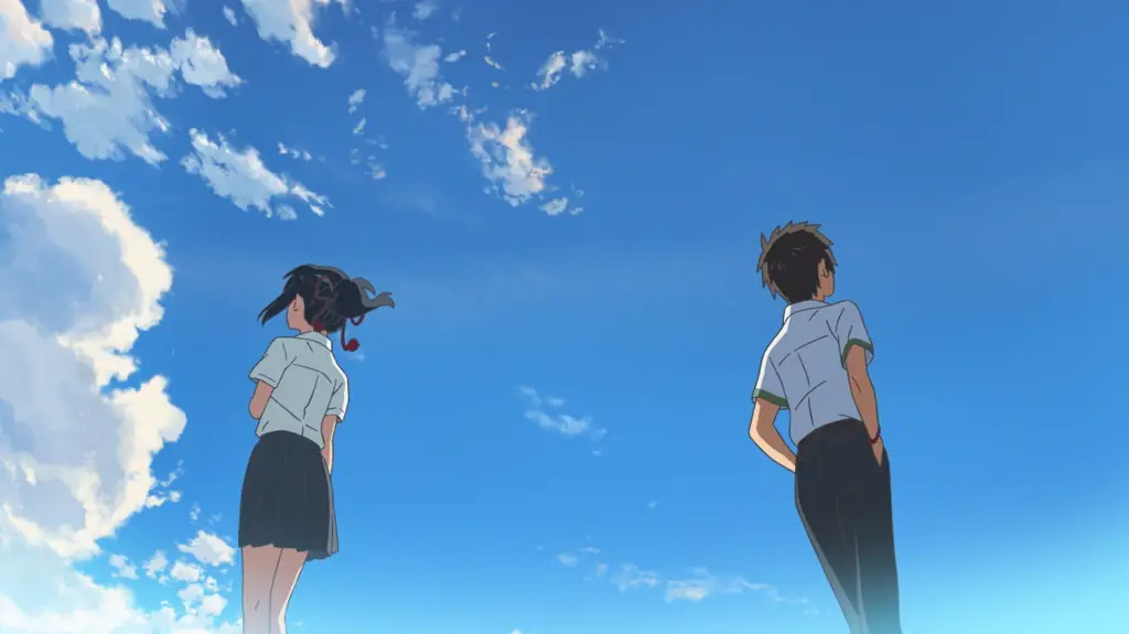 Potongan adegan romantis dari film anime Adegan romantis film anime