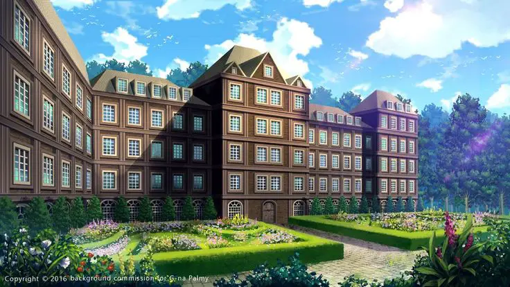 Suasana Sekolah di Anime Pemandangan sekolah anime yang indah
